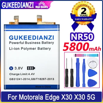 Батерия GUKEEDIANZI NR50 5800 ма За Motorala Moto Edge X30 5G/30 Ultra 2021 XT2201-2 Edge30 Ultra 30Ultra Подходящ Batteria