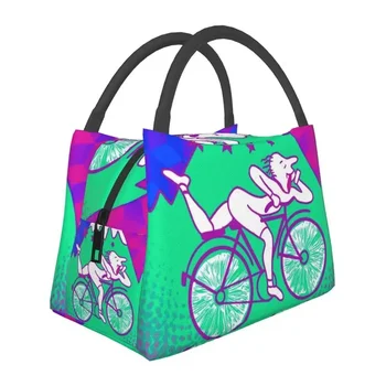 Алберт Хофман Копие Bicycle Day Термоизолированные пакети за обяд Acid Blotter Party Преносима чанта за обяд в пътя Кутия за храна за хранене