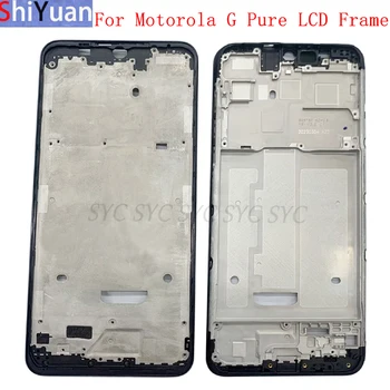 Корпус Средната рамка LCD панел за Motorola Moto G Pure Phone Резервни части за метални LCD рамка за мобилен телефон