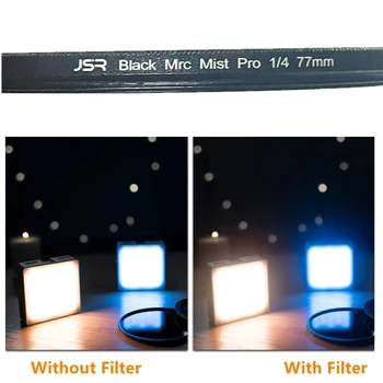 Протектор филтър на обектива Black Pro Mist 1/4 1/8 Дифузор с мека фокусиране за обективи на камери, подобно на Pro-Mist BLACK MAGIC